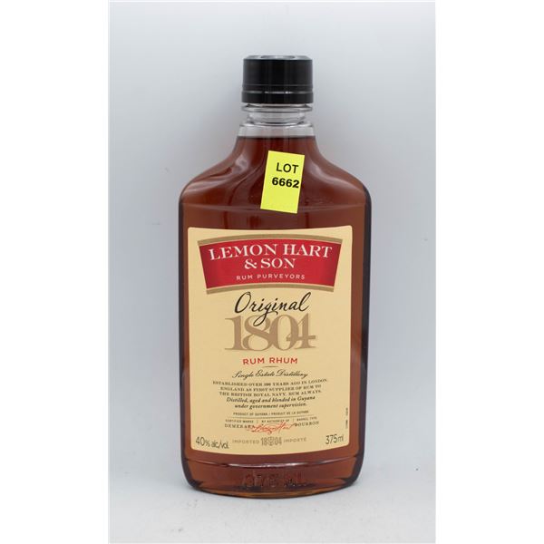 LEMON HART & SON RUM 375ML 40% ABV