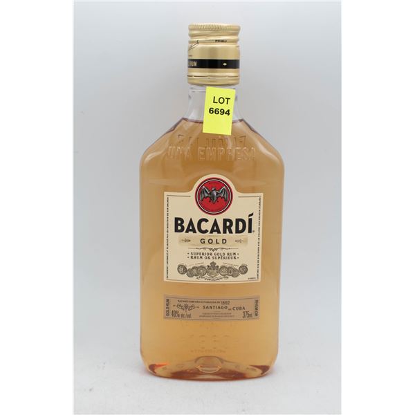 BACARDI GOLD RUM 375ML 40% ABV