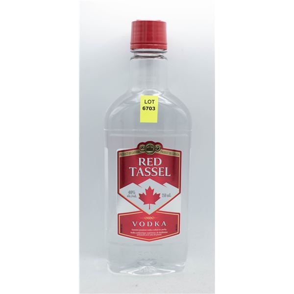 RED TASSEL VODKA 750ML 40% ABV