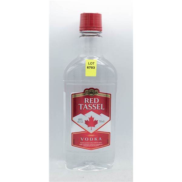 RED TASSEL VODKA 750ML 40% ABV