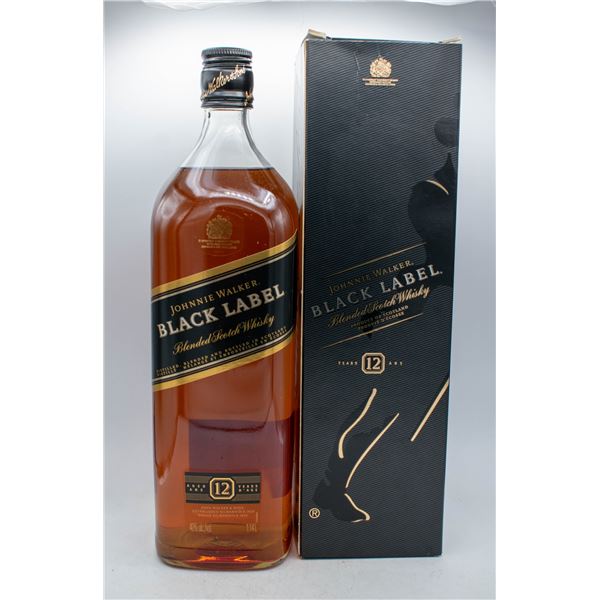 JOHNNIE WALKER BLACK LABEL 12 YEAR BLENDED SCOTCH