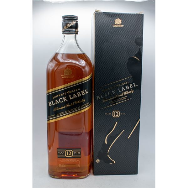 JOHNNIE WALKER BLACK LABEL 12 YEAR BLENDED SCOTCH