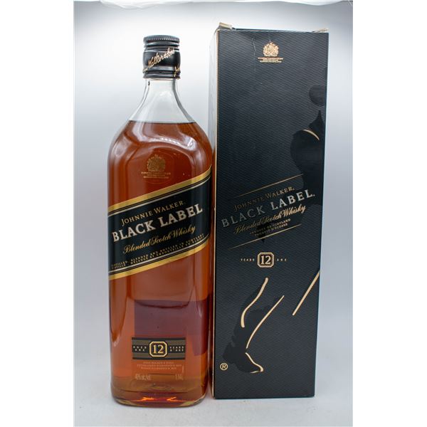 JOHNNIE WALKER BLACK LABEL 12 YEAR BLENDED SCOTCH