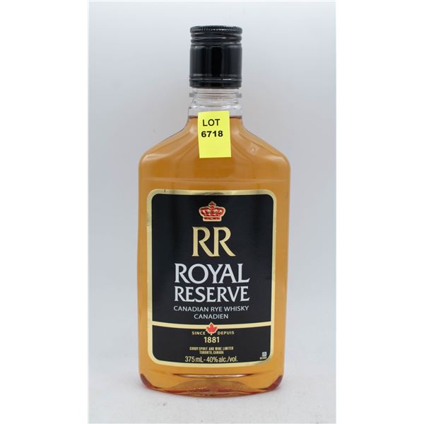 ROYAL RESERVE CANADIAN RYE WHISKY 375ML 40% ABV