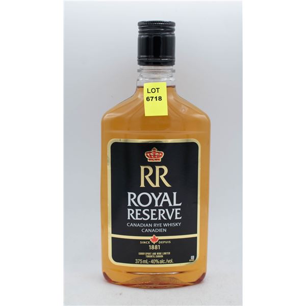 ROYAL RESERVE CANADIAN RYE WHISKY 375ML 40% ABV