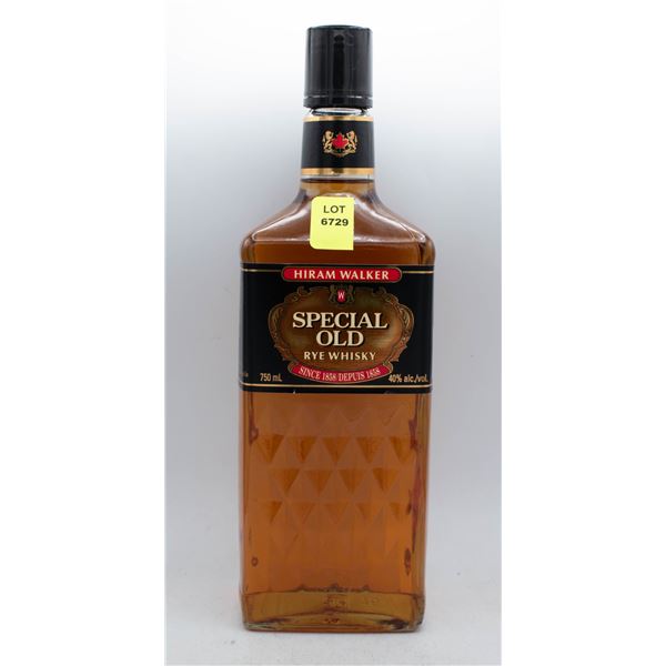 HIRAM WALKER SPECIAL OLD RYE WHISKY 750ML 40% ABV