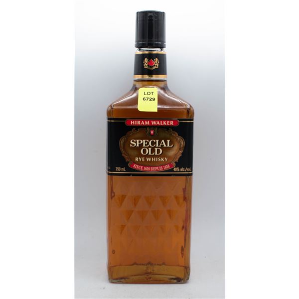 HIRAM WALKER SPECIAL OLD RYE WHISKY 750ML 40% ABV