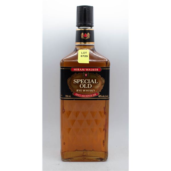 HIRAM WALKER SPECIAL OLD RYE WHISKY 750ML 40% ABV