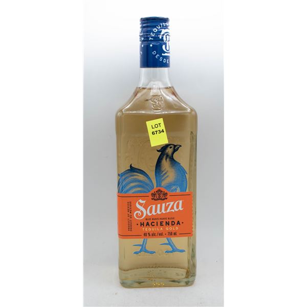 SAUZA HACIENDA TEQUILA GOLD 750ML 40% ABV