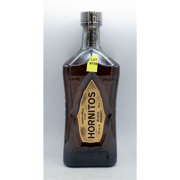 HORNITOS BLACK BARREL TEQUILA ANEJO 750ML 40% ABV