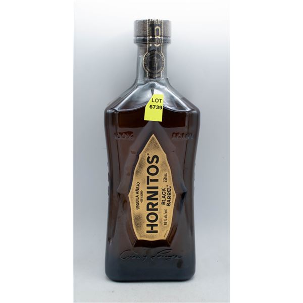 HORNITOS BLACK BARREL TEQUILA ANEJO 750ML 40% ABV