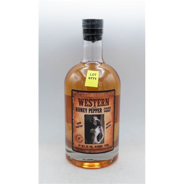 WESTERN HONEY PEPPER FLAVORED WHISKEY 750ML 30%