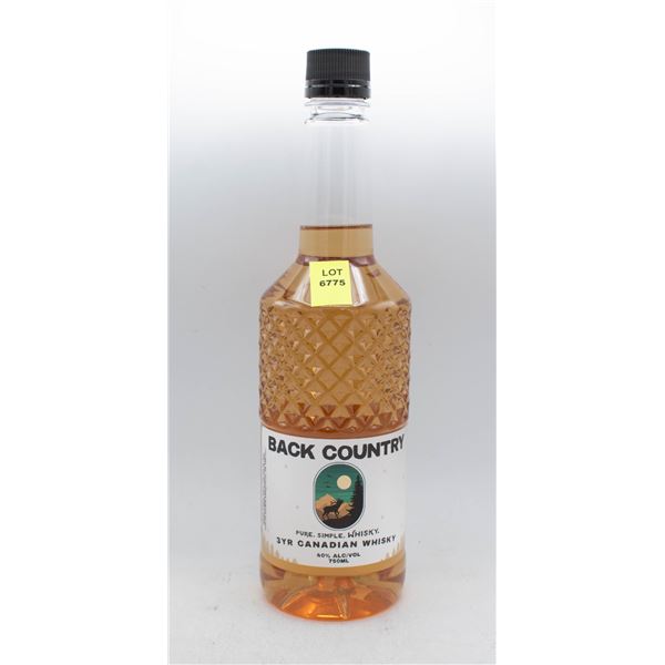 BACK COUNTRY 3YR CANADIAN WHISKY 750ML 40% ABV
