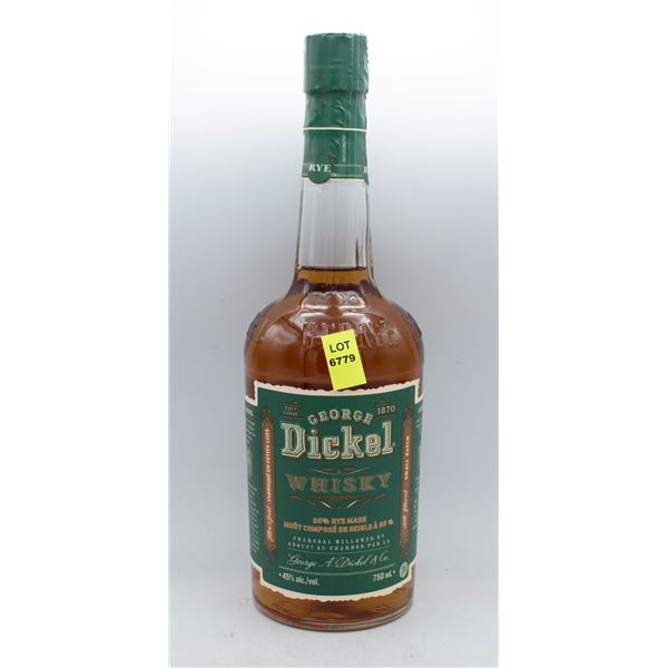 GEORGE DICKEL RYE MASH WHISKY 750ML 45% ABV