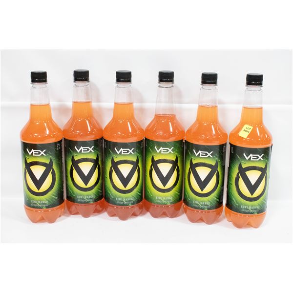 LOT OF 6 VEX KIWI MANGO HARD BEVERAGES 6 X 1L 7%