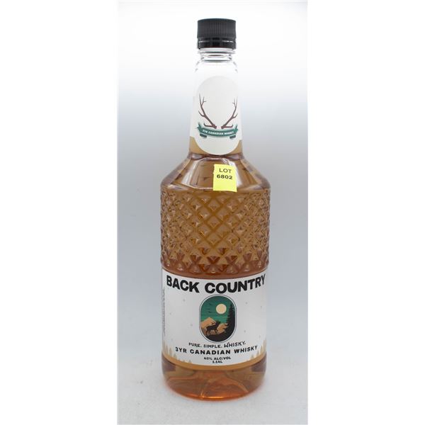 BACK COUNTRY 3YR CANADIAN WHISKY 1.14L 40% ABV