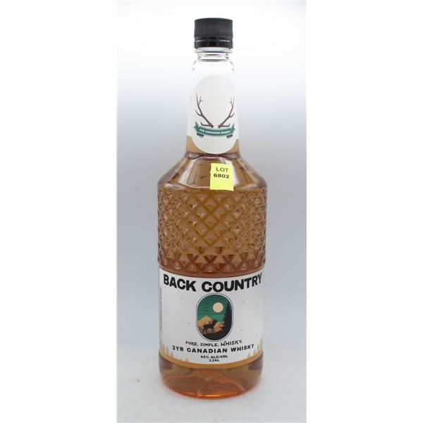 BACK COUNTRY 3YR CANADIAN WHISKY 1.14L 40% ABV