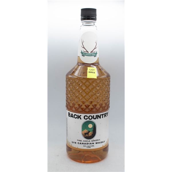 BACK COUNTRY 3YR CANADIAN WHISKY 1.14L 40% ABV