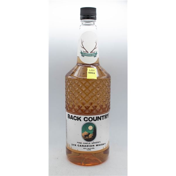 BACK COUNTRY 3YR CANADIAN WHISKY 1.14L 40% ABV