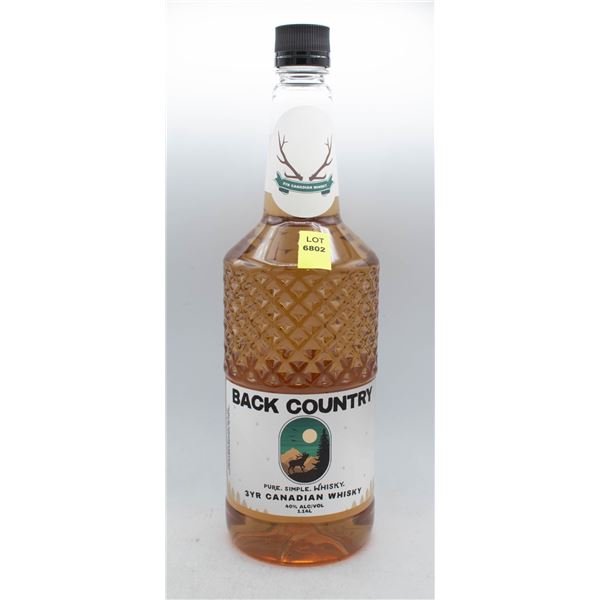 BACK COUNTRY 3YR CANADIAN WHISKY 1.14L 40% ABV