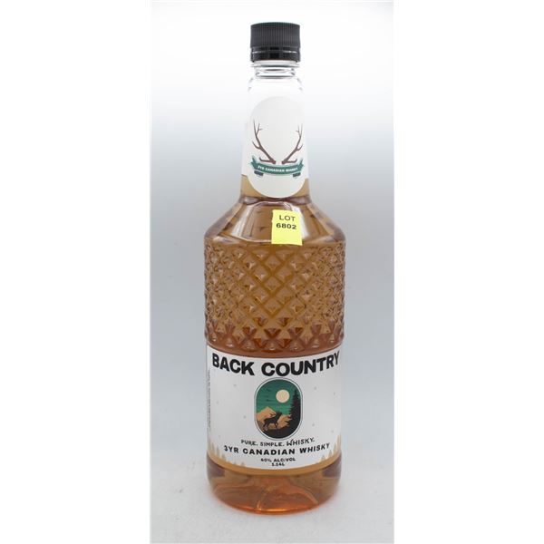 BACK COUNTRY 3YR CANADIAN WHISKY 1.14L 40% ABV