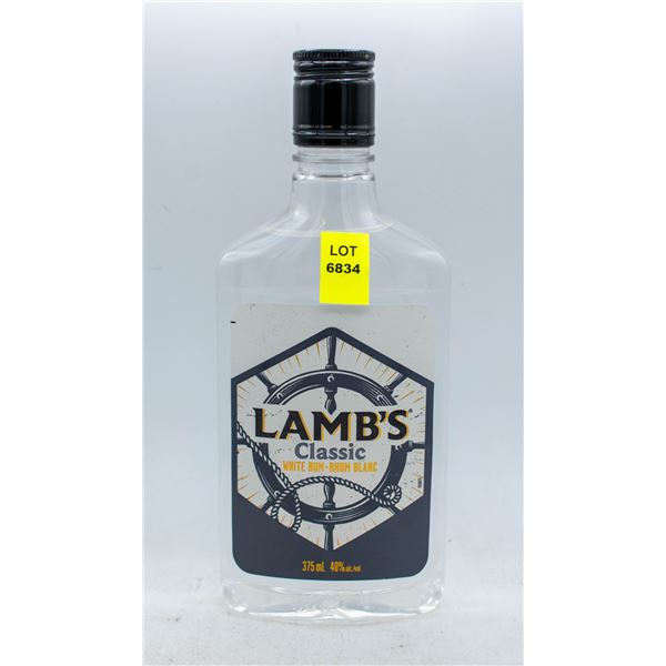 LAMB'S CLASSIC WHITE RUM 375ML 40% ABV