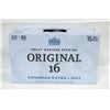 Image 1 : CASE OF 15 ORIGINAL 16 CANADIAN EXTRA LIGHT BEER