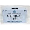 Image 1 : CASE OF 15 ORIGINAL 16 CANADIAN EXTRA LIGHT BEER