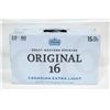 Image 1 : CASE OF 15 ORIGINAL 16 CANADIAN EXTRA LIGHT BEER