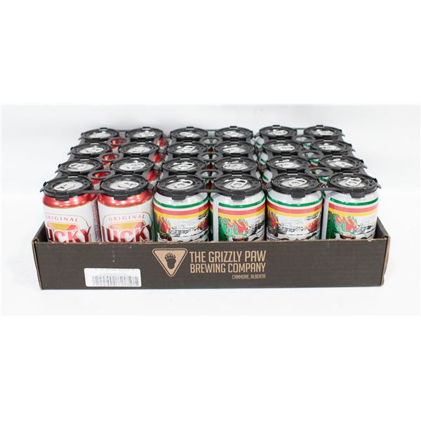 FLAT W/ 16 PILSNER BEERS & 8 LUCKY LAGERS