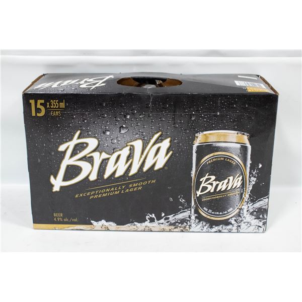 CASE OF 15 BRAVA BEERS 15 X 355ML 4.9% ABV