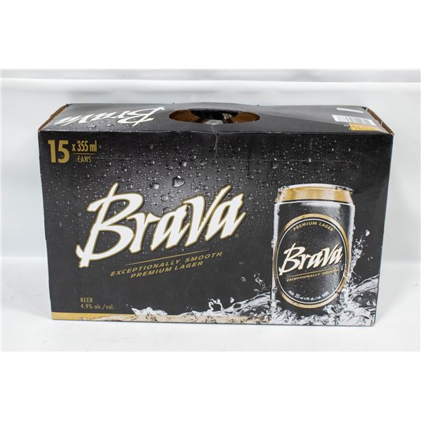 CASE OF 15 BRAVA BEERS 15 X 355ML 4.9% ABV
