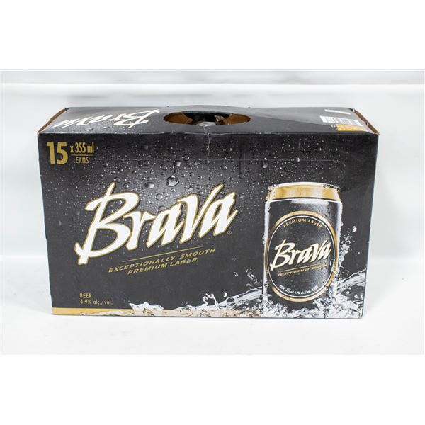 CASE OF 15 BRAVA BEERS 15 X 355ML 4.9% ABV
