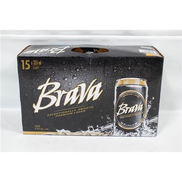 CASE OF 15 BRAVA BEERS 15 X 355ML 4.9% ABV
