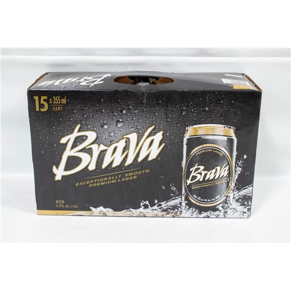 CASE OF 15 BRAVA BEERS 15 X 355ML 4.9% ABV