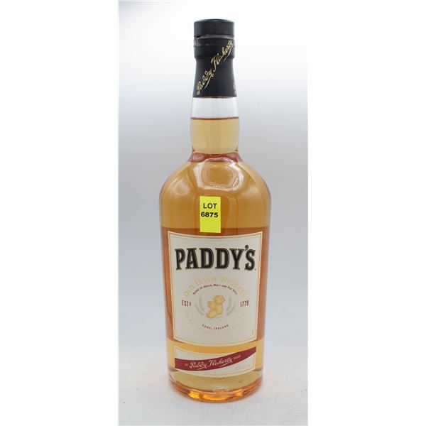 PADDY'S OLD IRISH WHISKEY 750ML 40% ABV