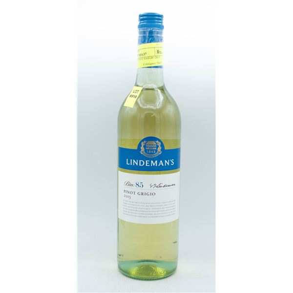 LINDEMAN'S PINOT GRIGIO 2015 12.5% 750 ML