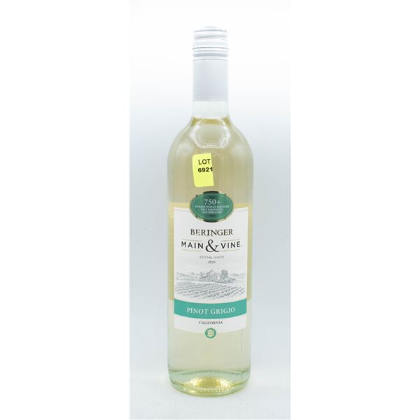 BERINGER MAIN & VINE PINOT GREGIO 750ML 12.5% ABV