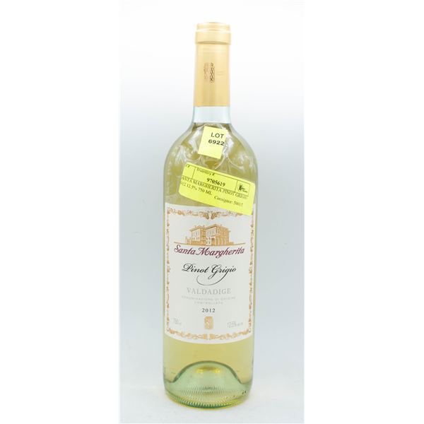 SANTA MARGHERITA PINOT GRIGIO 2012 12.5% 750 ML