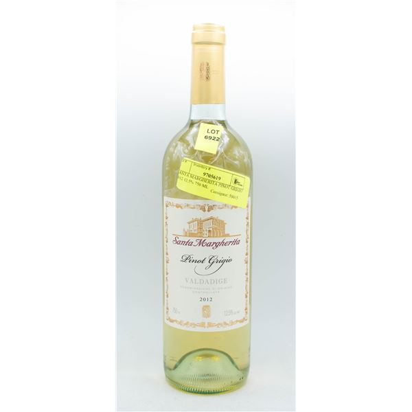 SANTA MARGHERITA PINOT GRIGIO 2012 12.5% 750 ML
