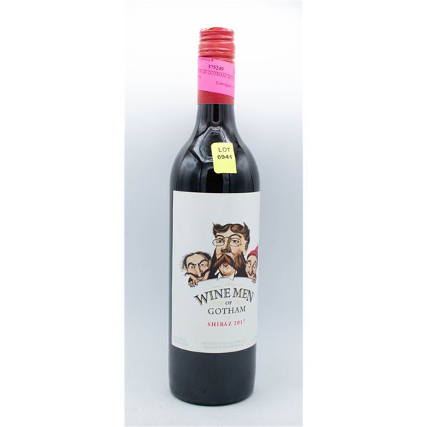 WINE MEN OF GOTHAM 2017 SHIRAZ 750ML 14%