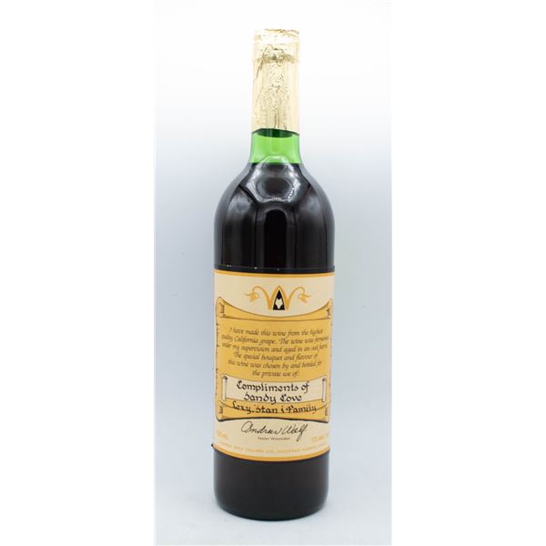 BOTTLE OF ANDREW WOLF CELLARS LTD. - RED