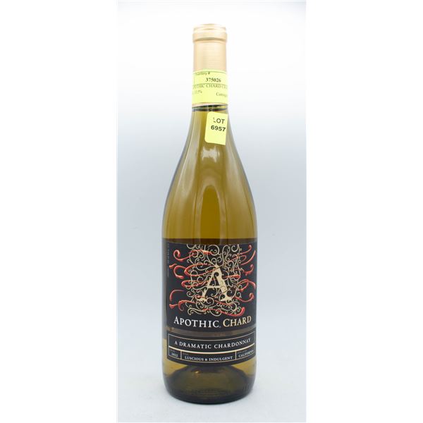 2022 APOTHIC CHARD CHARDONNAY 750ML 13.5%