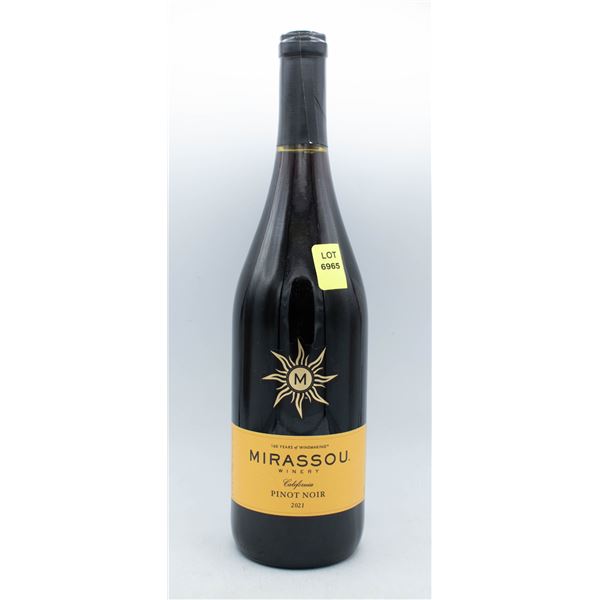MIRASSOU 2021 PINOT NOIR 750ML 13.5% ABV