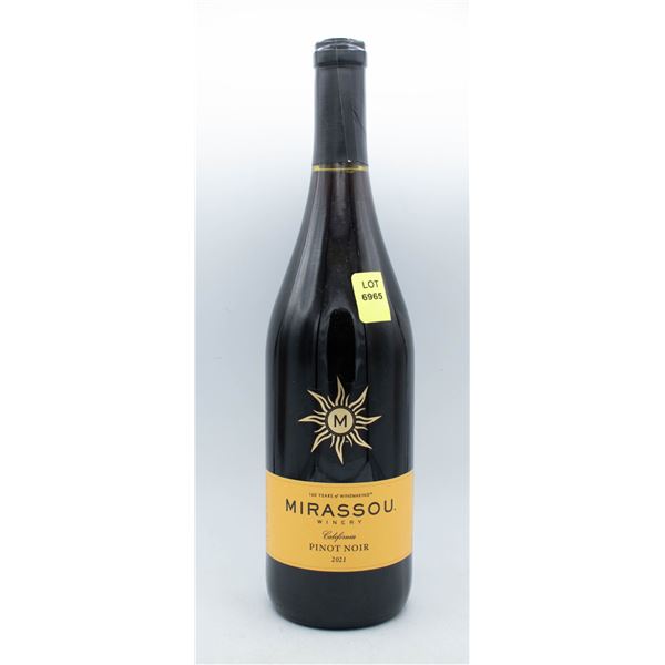 MIRASSOU 2021 PINOT NOIR 750ML 13.5% ABV