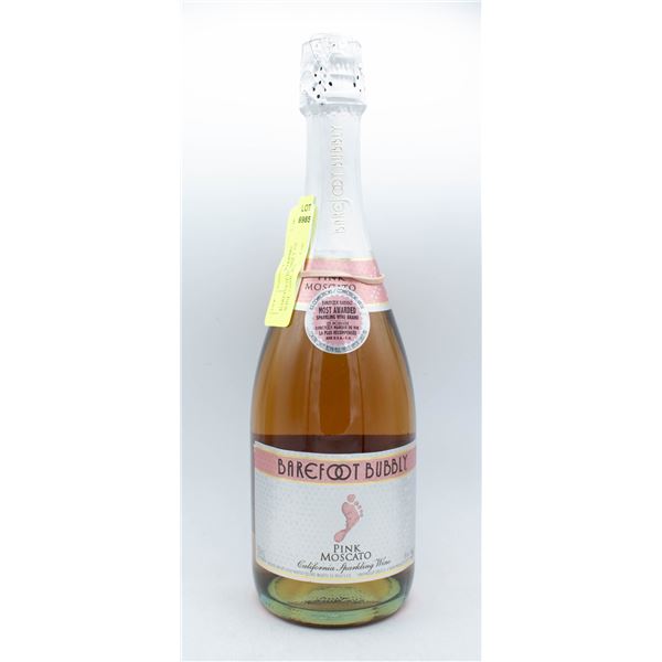 BAREFOOT BUBBLY PINK MOSCATO WINE 750ML 8%