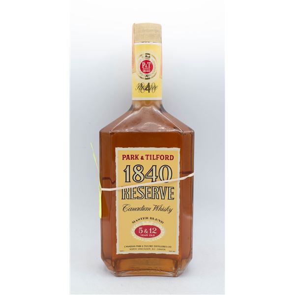 PARK & TILFORD 1840 RESERVE CANADIAN WHISKEY