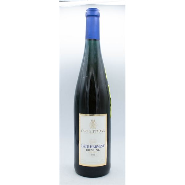 BOTTLE OF CARL SITTMANN MOSEL - LATE HARVEST