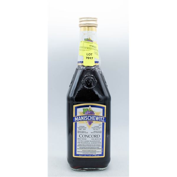MANISCHEWITZ CONCORD KOSHER FOR PASSOVER RED WINE