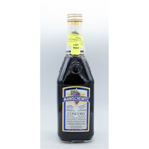 MANISCHEWITZ CONCORD KOSHER FOR PASSOVER RED WINE